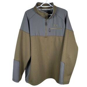 Banded Southern Pines 1/4 Zip Pullover Mens 2XL Stretch Pocket Spanish Moss read